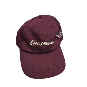 Coors Original Yavapai Downs Maroon Baseball Cap‎ Adjustable Strapback Hat